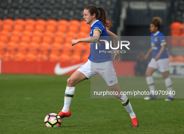 Danielle Turner of Everton Ladies
during Women's Super League 2 Spring Series match between London Bees against Everton Ladies at The Hive,...