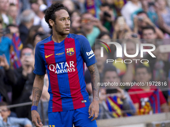 Neymar Jr, during the Liga match betwen FC Barcelona and SD Eibar at Camp Nou stadium in Barcelona, Spain on May 21, 2017 (