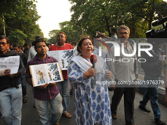 All Photojournalist and Journalist Join the Silent Rally  Rabindra Sadan to Kolkata Police Head Quarters Lalbazar  at the protest against Ko...