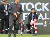Jose Mourinho during a walk around The Friends Arena ahead of the UEFA Europa League Final between Ajax and Manchester United at Friends Are...