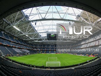 A general view of the stadium ahead of the UEFA Europa League Final between Ajax and Manchester United at Friends Arena on May 23, 2017 in S...