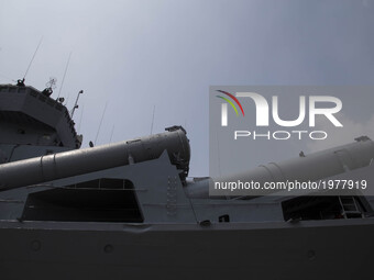Russian Missile Cruiser “Varyag” docked at Tanjung Priok Harbour. The Missile cruiser in part of the ASIA tour in introducing the missile cr...