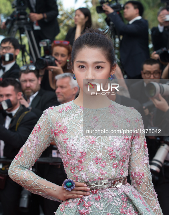 Chinese actress Guan Xiaotong attends the 
