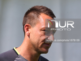 Chelsea's John Terry
during FA Cup Final Media Day at Cobham Training Ground on 24 May, 2017 at Stoke D'Abernon Cobham, England. (