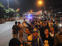 Area of suicide bomb blast a parking lot by a bomb at the Kampung Melayu Terminal on the night of Jakarta, May 24, 2016. A suicide bomber ki...