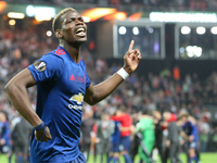 Paul Pogba (Manchester) during the UEFA Europa League Final match between Ajax and Manchester United at Friends Arena on May 24, 2017 in Sto...