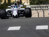 18 STROLL Lance from Canada of Williams F1 Mercedes FW40 during the Monaco Grand Prix of the FIA Formula 1 championship, at Monaco on 25th o...