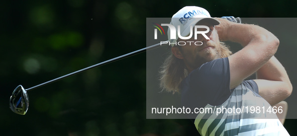 Johan Carlsson of SWE
during 1st Round for the 2017 BMW PGA Championship on the west Course at Wentworth on May 25, 2017 in Virginia Water,E...