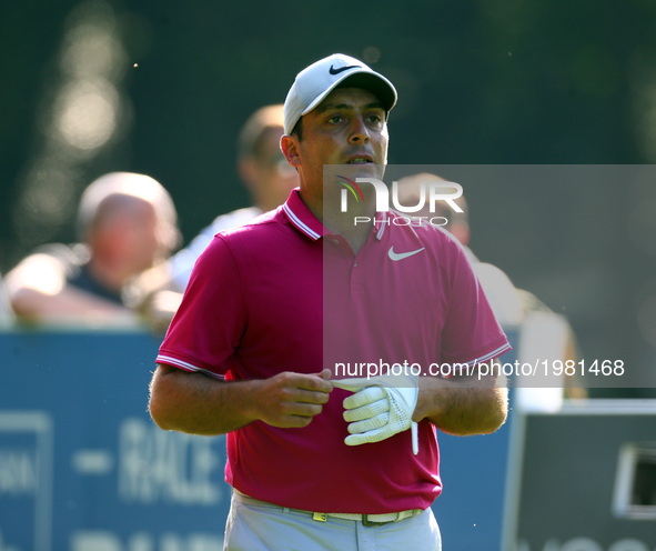 Francesco Molinari of Italy
during 1st Round for the 2017 BMW PGA Championship on the west Course at Wentworth on May 25, 2017 in Virginia W...
