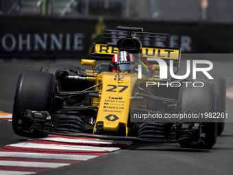 27 HULKENBERG Nico from Germany of Renault F1 RS17 team Renault Sport F1 team during the Monaco Grand Prix of the FIA Formula 1 championship...