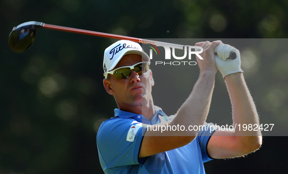 Robert Karlsson of Sweden
during 1st Round for the 2017 BMW PGA Championship on the west Course at Wentworth on May 25, 2017 in Virginia Wat...