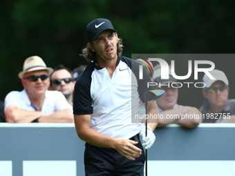 Tommy Fleetwood of England  during 1st Round for the 2017 BMW PGA Championship on the west Course at Wentworth on May 25, 2017 in Virginia W...