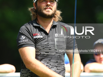 Victor Dubuisson of France during 1st Round for the 2017 BMW PGA Championship on the west Course at Wentworth on May 25, 2017 in Virginia Wa...
