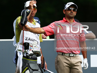 Fabrizio Zanotti  PAR during 1st Round for the 2017 BMW PGA Championship on the west Course at Wentworth on May 25, 2017 in Virginia Water,E...