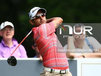 Fabrizio Zanotti PAR  during 1st Round for the 2017 BMW PGA Championship on the west Course at Wentworth on May 25, 2017 in Virginia Water,E...