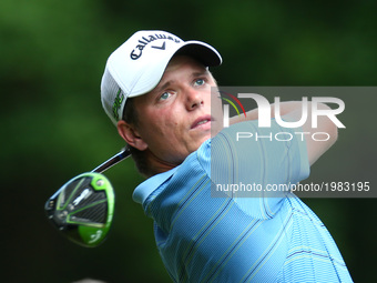 Callum Shinkwin of England during 1st Round for the 2017 BMW PGA Championship on the west Course at Wentworth on May 25, 2017 in Virginia Wa...