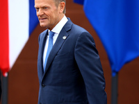 G7 Summit 2017 in Italy
The President of the European Council Donald Tusk during the welcome ceremony and the photo family at Taormina, Ita...