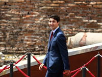 G7 Summit 2017 in Italy
The Canada Prime Minister Justin Trudeau during the welcome ceremony and the photo family at Taormina, Italy on May...