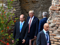 G7 Summit 2017 in Italy
The President of the United States of America Donald Trump during the welcome ceremony and the photo family at Taor...