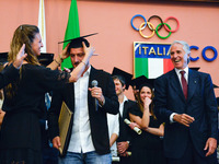 Francesco Totti during celebration for Honoris causa diploma for Totti in the salon of honor of CONI , Rome on may 26, 2017 (
