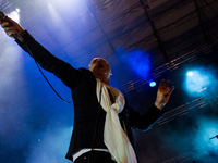 Turin, Italy - 2014:07:30 - Scottish rock band Simple Minds, headed by lead singer Jim Kerr performed live during the GruVillage Festival. T...