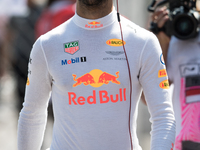 Daniel Ricciardo of Australia and Red Bull Racing driver arrive to the qualification on Formula 1 Grand Prix de Monaco on May 27, 2017 in Mo...