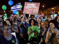 Thousands of Israeli Left wing activists particiapted a rally in Rabin Square, Tel-Aviv, calling for talks with Palestinians and in support...