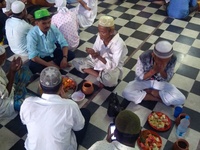 Indian Muslim  at ifter at the first day of Ramadan Month at a city  masque on May 28,2017 in Kolkata,India.
 (