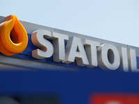 The Statoil gas station on Jagiellonska street, the main road leading to the nearest city of Torun on 28 May, 2017. (