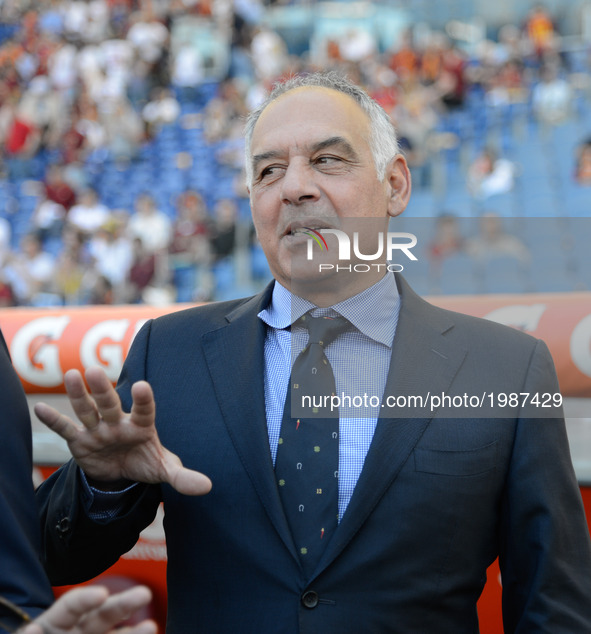 James Pallotta during the Italian Serie A football match between A.S. Roma and F.C. Genoa at the Olympic Stadium in Rome, on may 28, 2017. 
