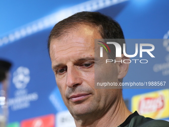 Massimiliano Allegri, head coach of Juventus FC, during the media open day ahead the final of UEFA Champions League 2017, at Juventus Stadiu...