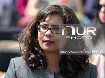 Iqra Khalid, Liberal Member of Parliament, attends a celebration in Mississauga, Ontario, Canada. Iqra Khalid was elected in 2015 by the rid...
