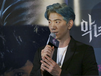 Actor Sung Jun attend their new film 'Villainess' premiere at theater in Seoul, South Korea. (