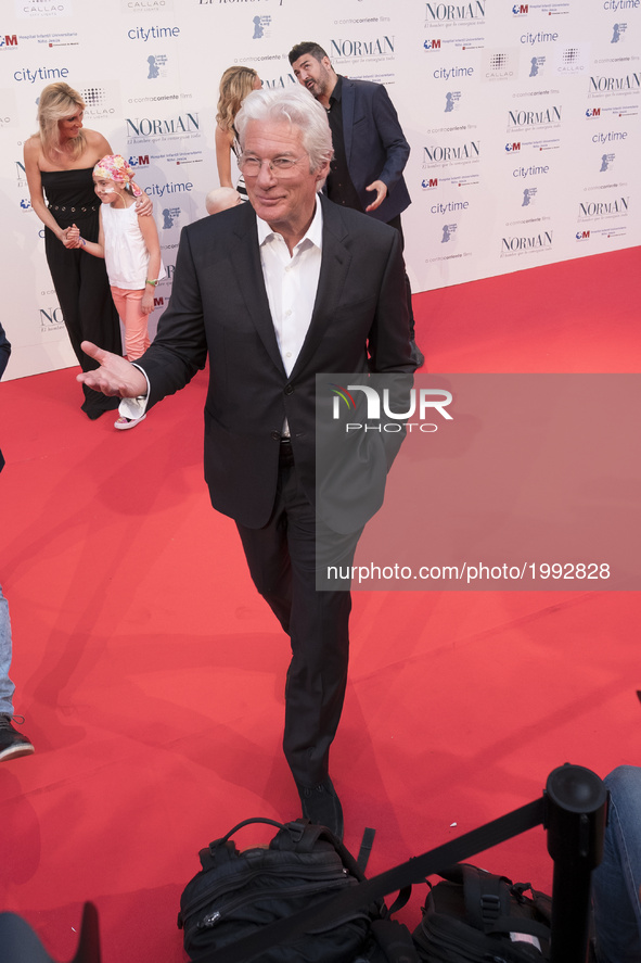 Richard Gere attend 'Norman: The Moderate Rise and Tragic Fall of a New York Fixer' Madrid Premiere on May 31, 2017 in Madrid, Spain 