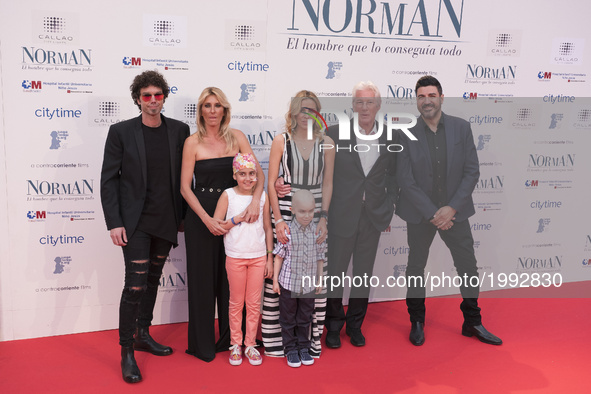 Richard Gere and Alejandra silva attend 'Norman: The Moderate Rise and Tragic Fall of a New York Fixer' Madrid Premiere on May 31, 2017 in M...