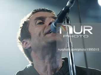 British iconic frontman Liam Gallagher performs at Electric Brixton, his first solo tour, london on June 1st, 2017. Former Oasis and Beady E...