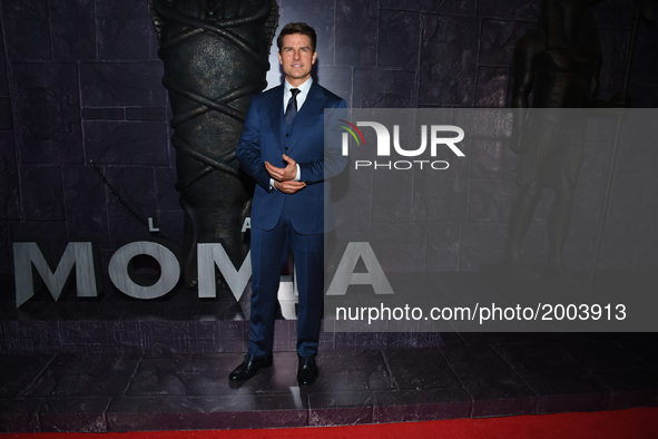 Actor Tom Cruise is seen during the red carpet to promote his latest film 'The Mummy' at Soumaya Museum on June 05, 2017 in Mexico City, Mex...