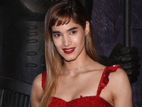 Actress Sofia Boutella is seen attending at  the red carpet to promote his latest film 'The Mummy' at Soumaya Museum on June 05, 2017 in Mex...
