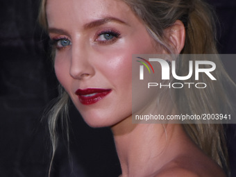 Actress Annabelle Wallis is seen attending at  the red carpet to promote his latest film 'The Mummy' at Soumaya Museum on June 05, 2017 in M...