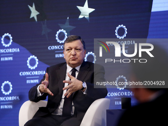 Jose Manuel Barroso, Former President of the European Commission, Non-Executive Chairman, Goldman Sachs International, at the panel at Conco...