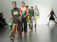 Alternative view of 'Bobby Abley's' runway show during the London Fashion Week Men's June 2017 collections on June 12, 2017 in London, Engla...