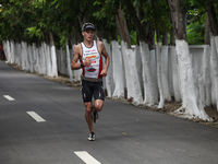 Canada’s Brent McMahon doing a 21k run at the Cobra Ironman 70.3 Philippines. This is the sixth ironman triathlon event in the Philippines,...