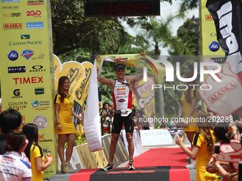 Canada’s Brent McMahon wins the Cobra Ironman 70.3 Philippines, Professional category with a time of three hours, fifty-nine minutes and six...