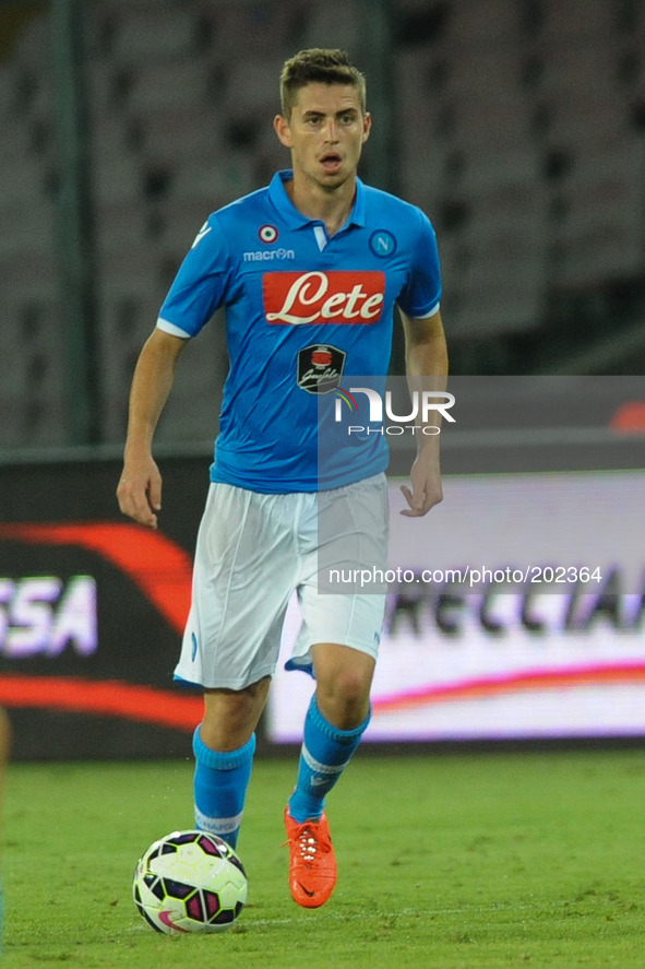 Jorginho of SSC Napoli during Pre Season Friendly match between SSC Napoli and PAOK FC Football / Soccer at Stadio San Paolo on August 2, 20...