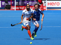 Satbr Singh of India
during The Men's Hockey World League 2017 Group B match between India and Scotland at The Lee Valley Hockey and Tennis...