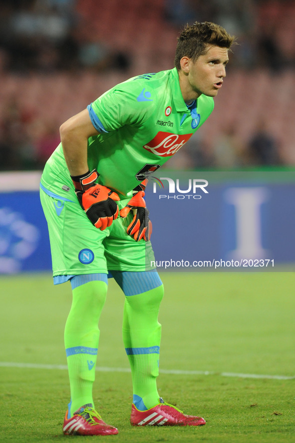 Rafael Cabral Barbosa goalkeeper of SSC Napoli  during Pre Season Friendly match between SSC Napoli and PAOK FC Football / Soccer at Stadio...