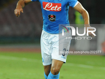 Faouzi Ghoulam of SSC Napoli during Pre Season Friendly match between SSC Napoli and PAOK FC Football / Soccer at Stadio San Paolo on August...