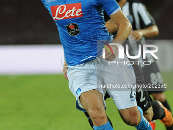 Michu of SSC Napoli during Pre Season Friendly match between SSC Napoli and PAOK FC Football / Soccer at Stadio San Paolo on August 2, 2014...