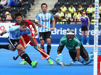 LEE Namyong of Korea  scores
during The Men's Hockey World League 2017 Group B match between Netherlands and Pakinstan at The Lee Valley Hoc...