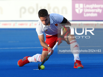 Mark Gleghorne of England 
during The Men's Hockey World League 2017 Group A match between England and Chinaat The Lee Valley Hockey and Ten...